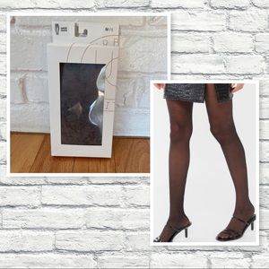 Urban Outfitters Black Sheer Tights